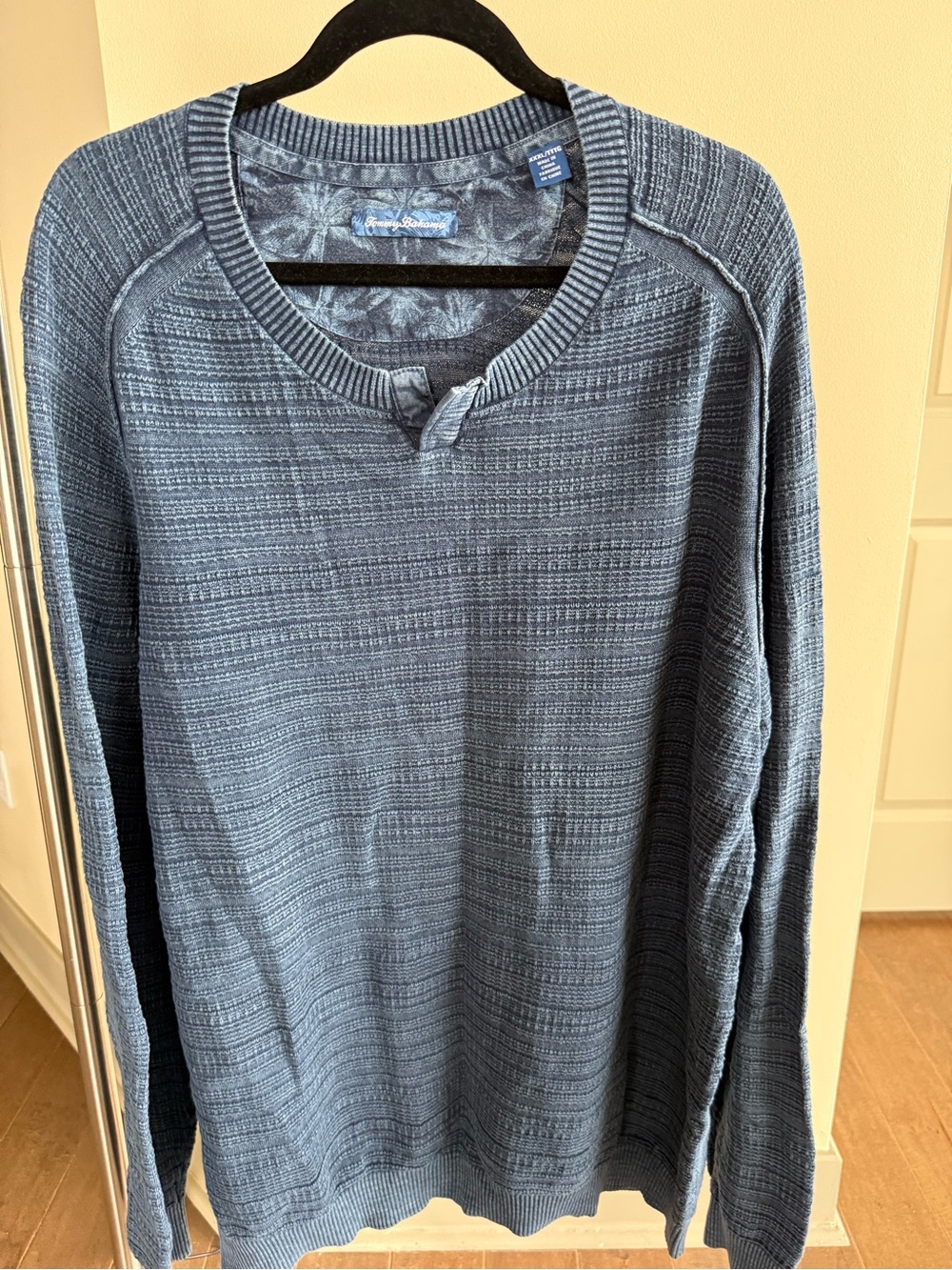 Tommy Bahama Textured Navy Crewneck Sweater